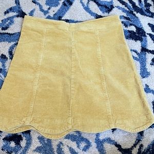 Altar’d state mustard yellow skirt